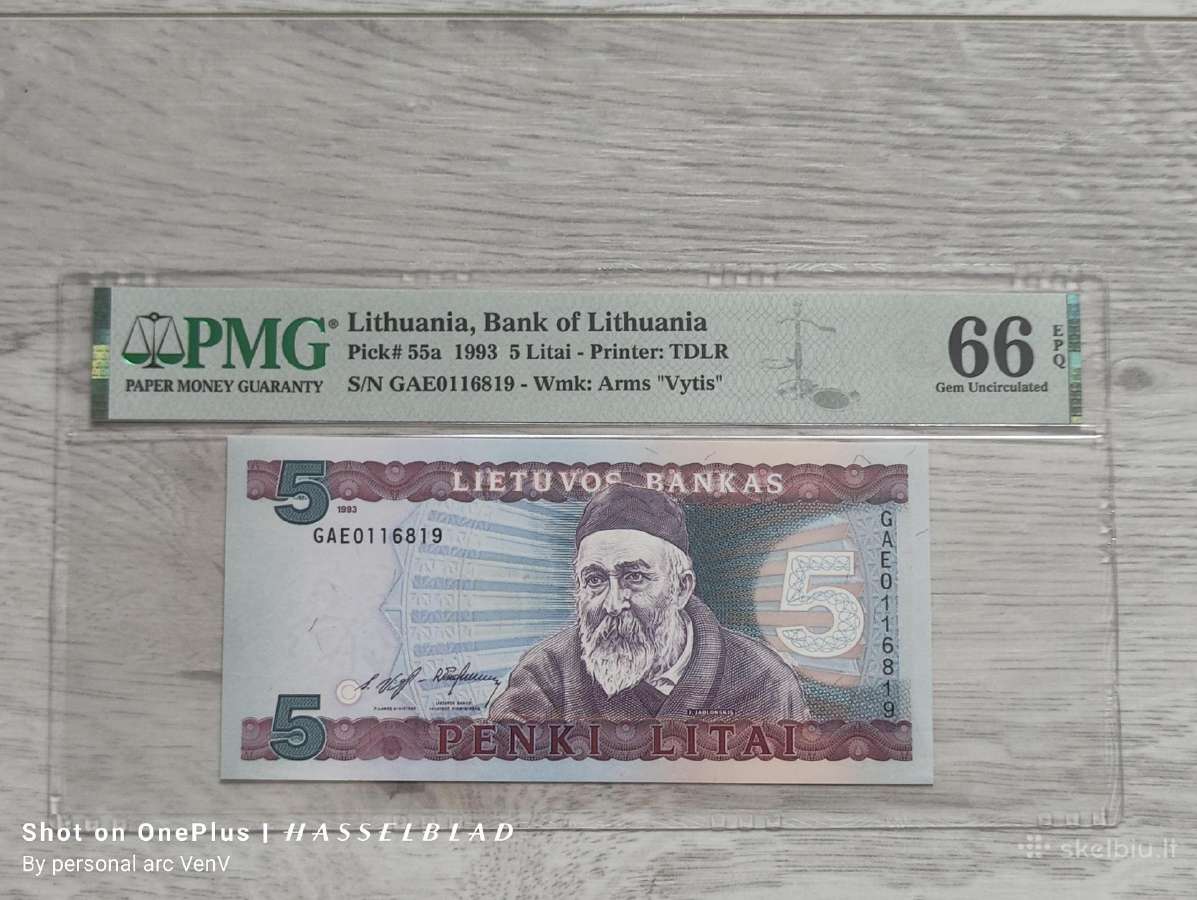 5 litai 1993 Pmg66