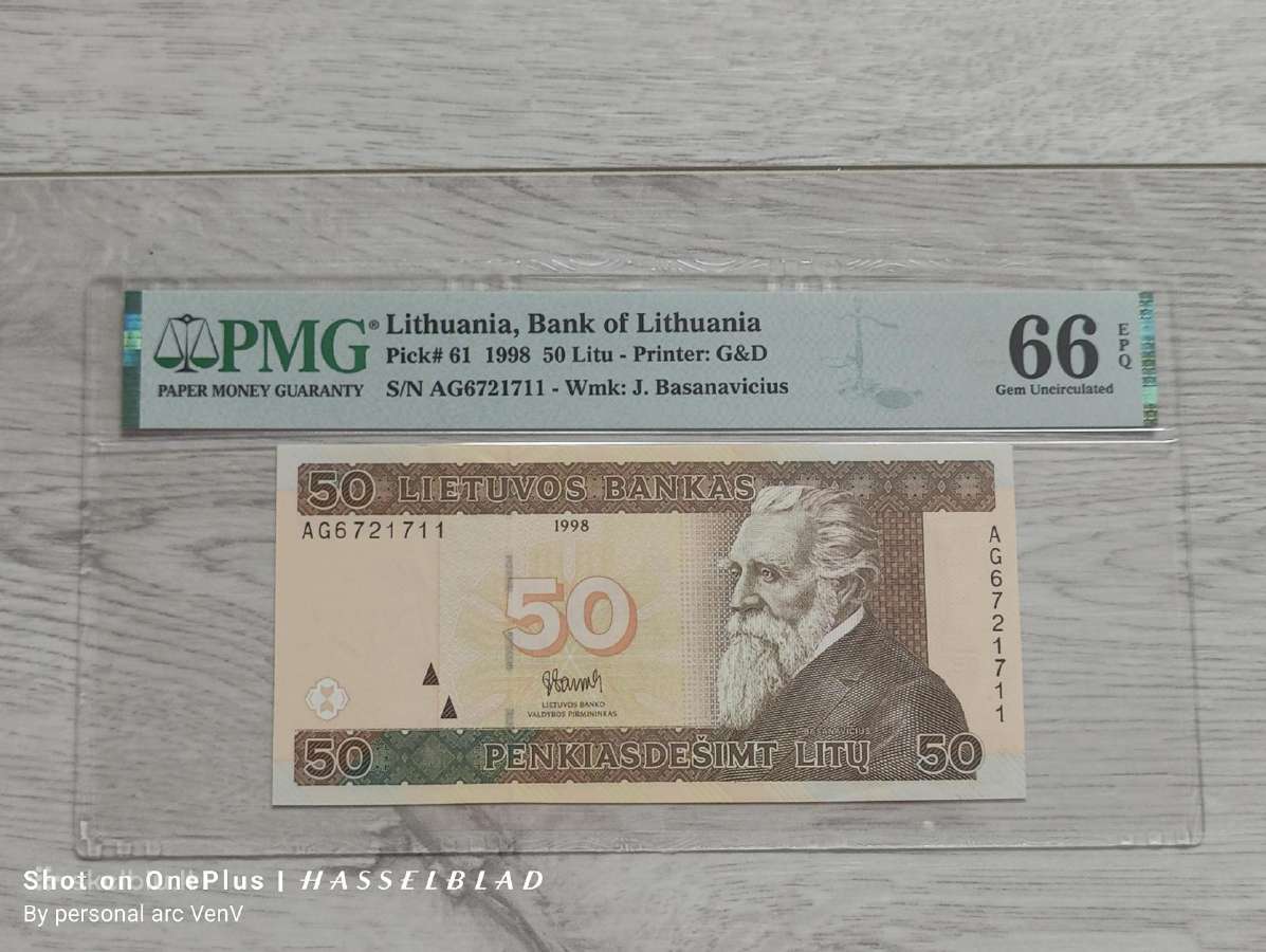 50 litų 1998 Pmg66