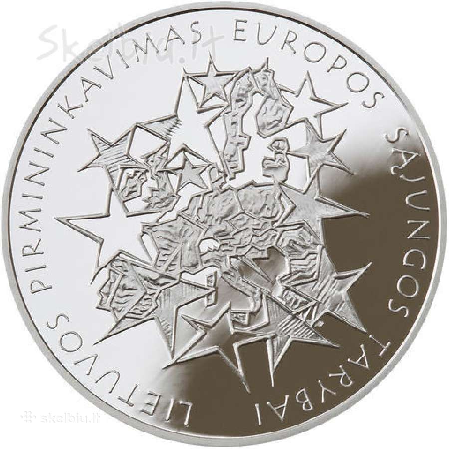50 lt. Lietuvos pirmininkavimui Es kaina 100 euru.