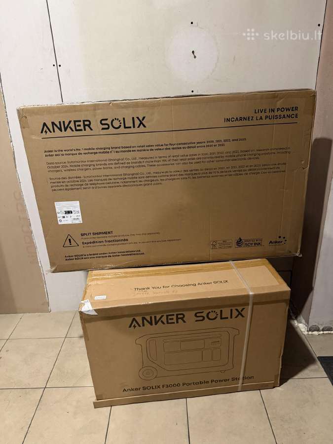 Anker Solix F3000 + Ps400 Bifacial Portable Solar