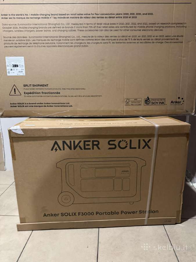 Anker Solix F3000 + Ps400 Bifacial Portable Solar - nuotraukos Nr. 2
