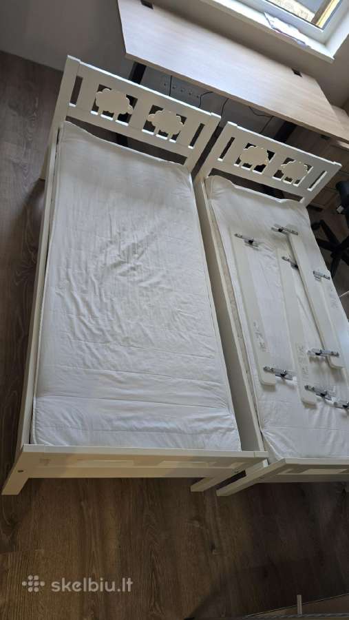 Dvi vaikiškos lovelės Kritter Ikea
