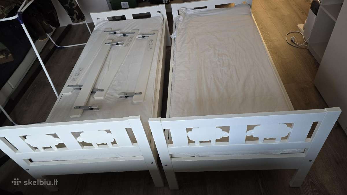 Dvi vaikiškos lovelės Kritter Ikea - nuotraukos Nr. 2