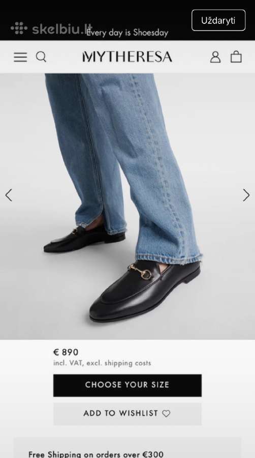Gucci odiniai batai loaferiai - nuotraukos Nr. 3