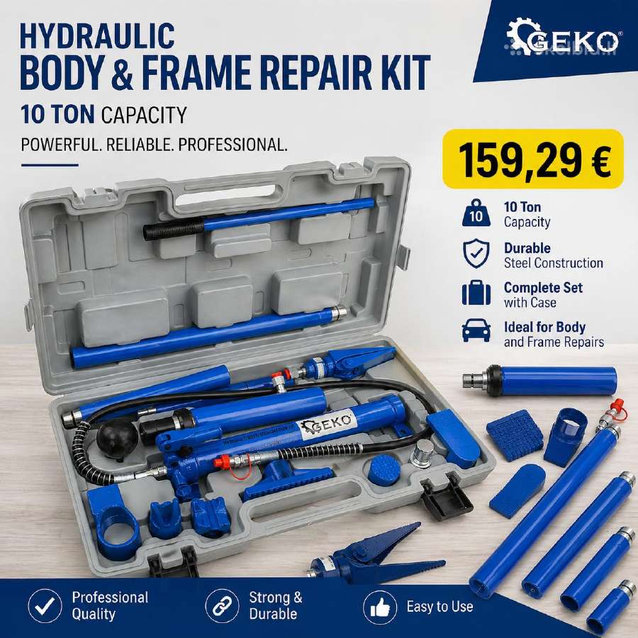 Hidr. kėbulo remonto komplektas Geko 10t, 134€