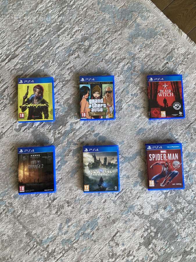 Ps4 žaidimai, puikios būklės / komplektacijos