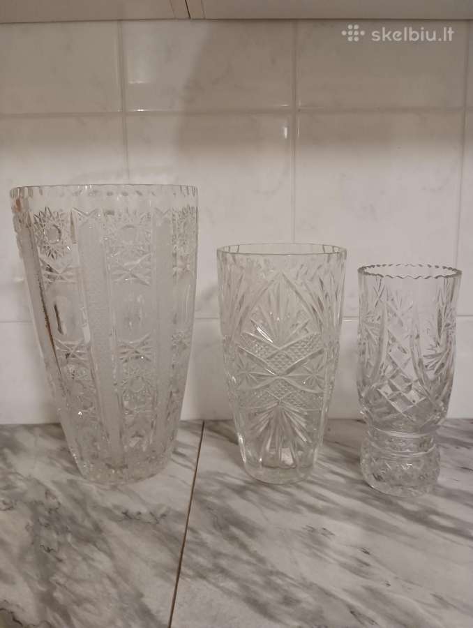 Krištolo vazos ,indai - nuotraukos Nr. 4