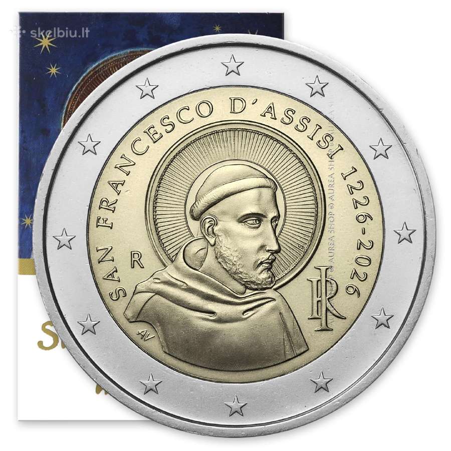 Visos 2026 metų Italijos 2€ monetos!