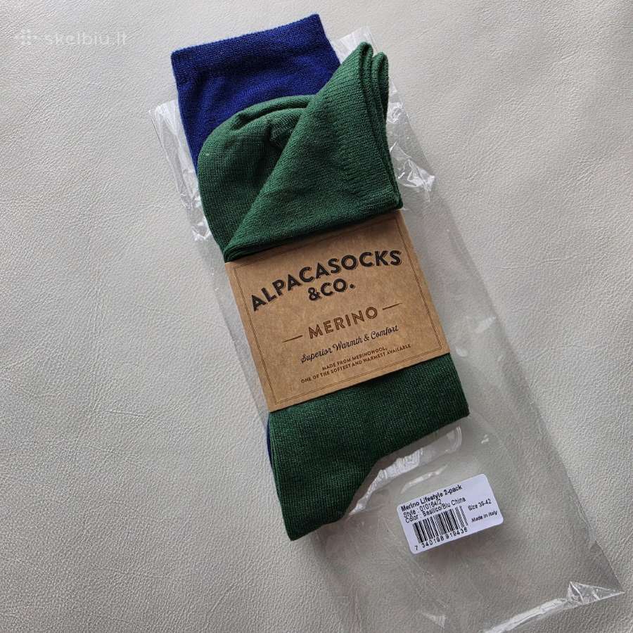 Merino vilnos kojinės 39-42 dydžio - nuotraukos Nr. 2