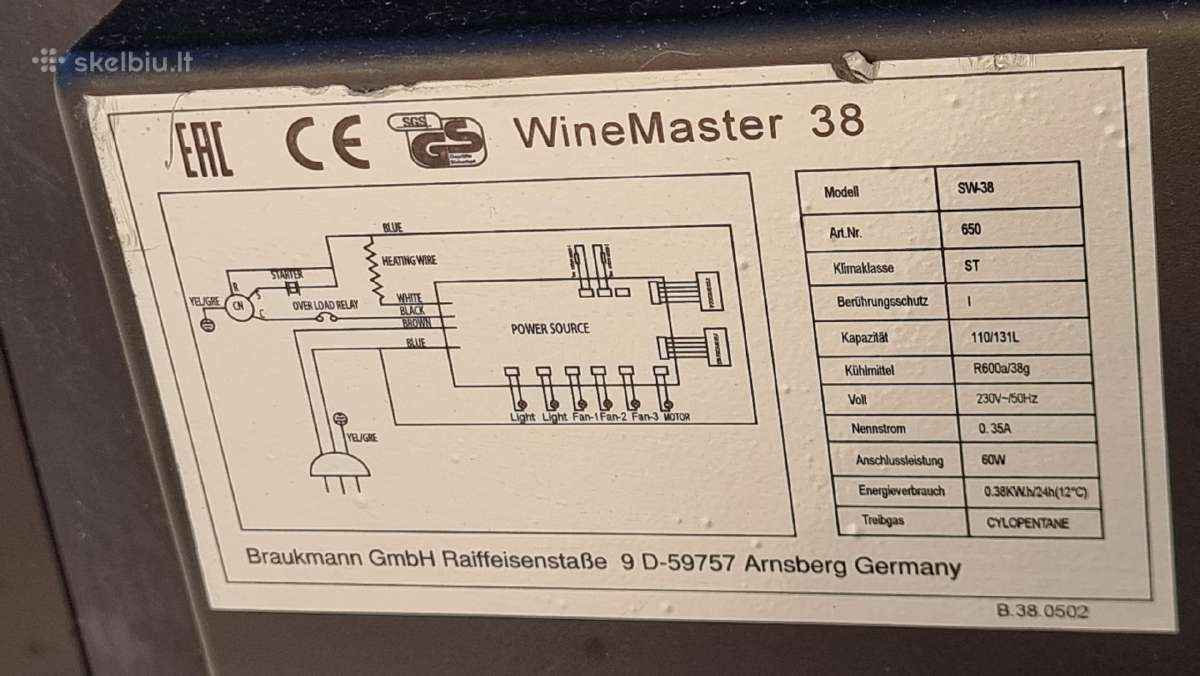 Naujas Caso desing Winemaster 38+ garantija - nuotraukos Nr. 22