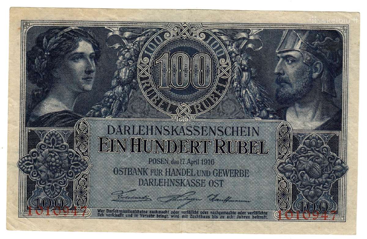100 ostrublių 1916