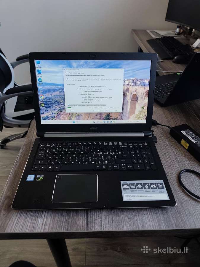 Acer Aspire7 I5-8300h 8gb 250gb SSD Gtx1050 Ti