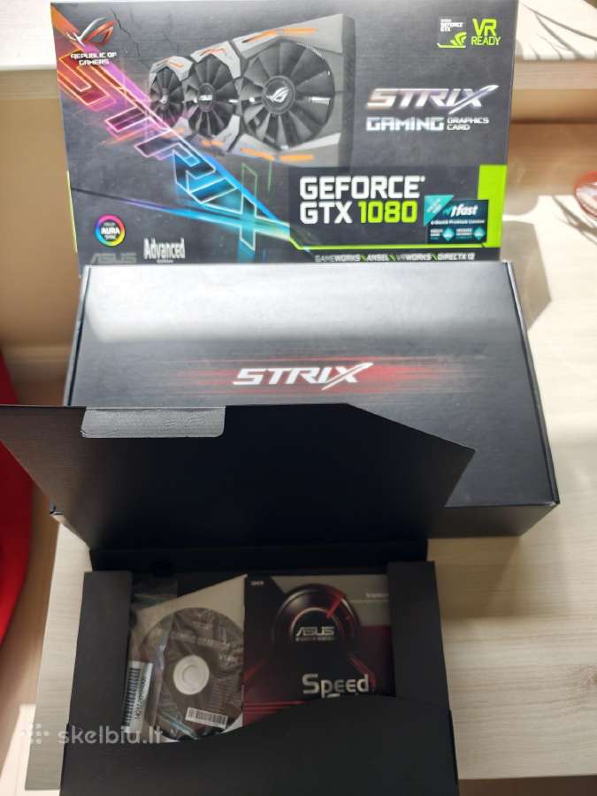 Parduodu Asus Rog Strix Geforce Gtx1080 Rgb Gpu