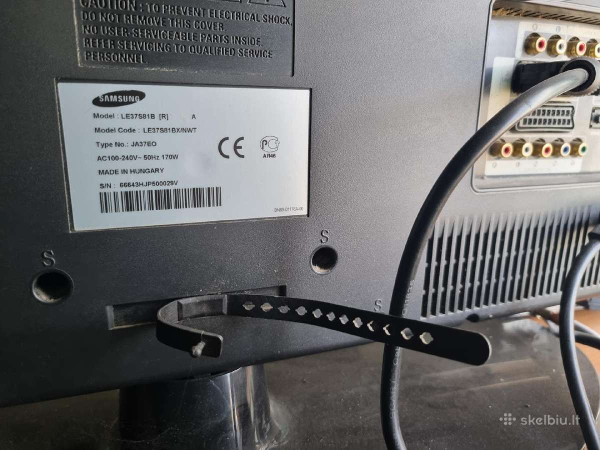 Samsung Le-37s81b TV 94 cm (37") HD Black 500 CD/m - nuotraukos Nr. 2