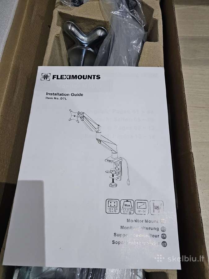 Prabangus Fleximounts D7l laikiklis monitoriui - nuotraukos Nr. 8
