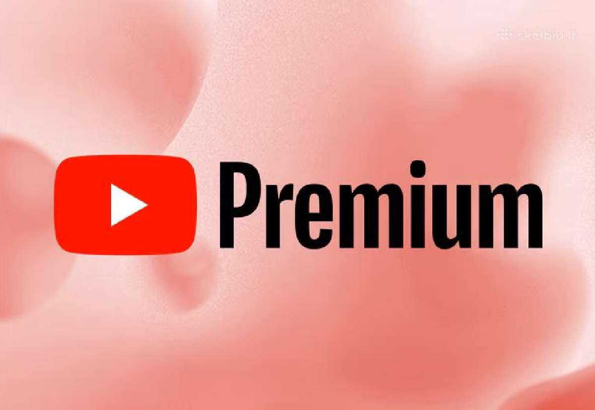 Youtube Premium prenumerata (akcijos!)