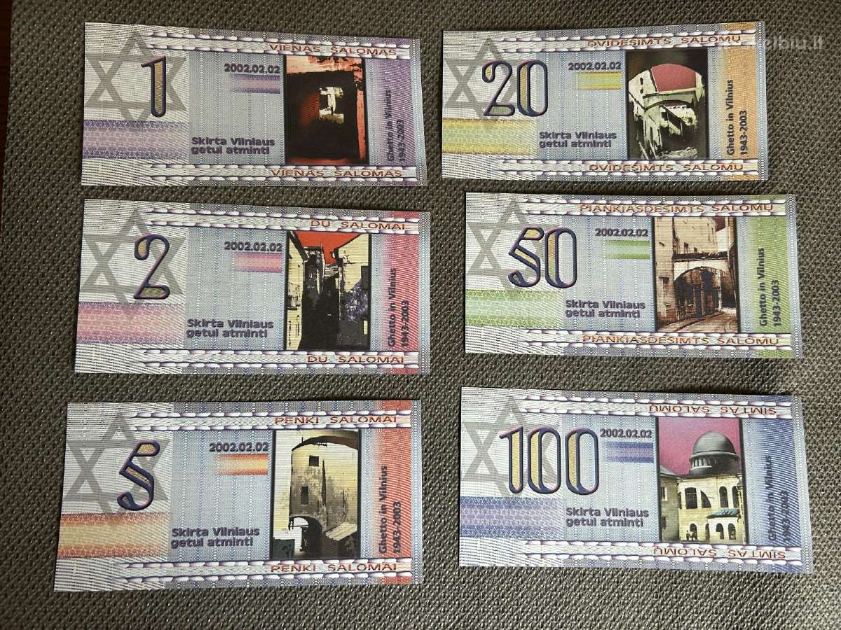 Suvenyrinių banknotų rinkinys Šalomai