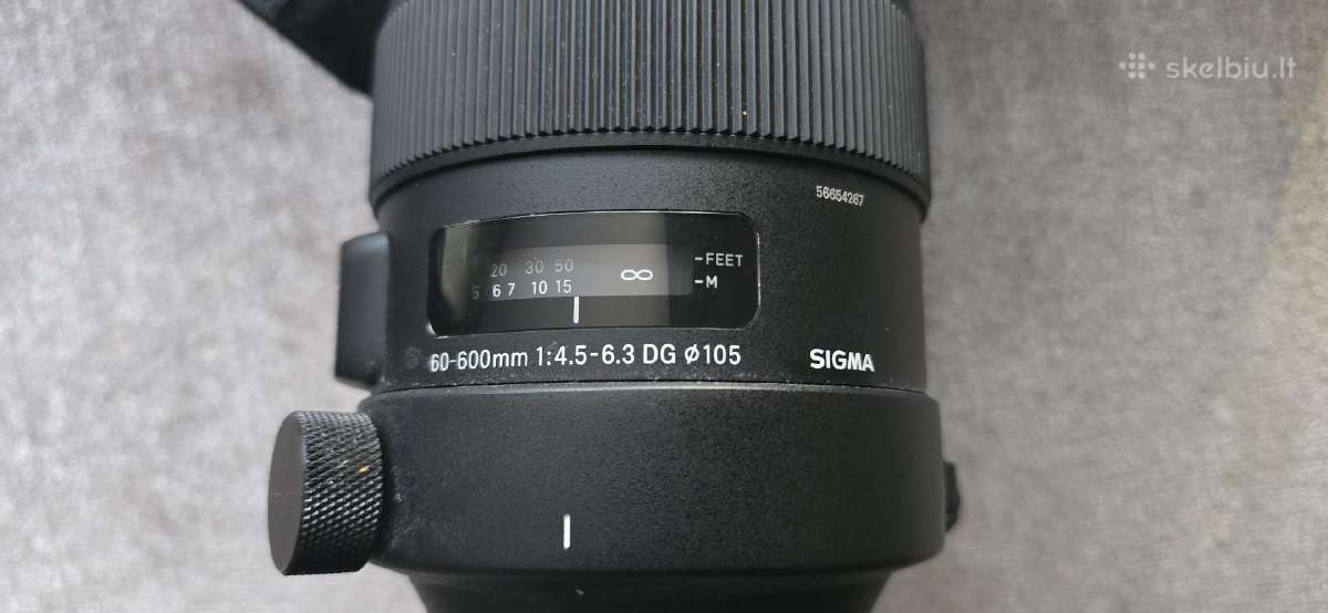 Objektyvas Sigma 60-600mm F4,5-6,3 Dg OS Hsm - nuotraukos Nr. 6
