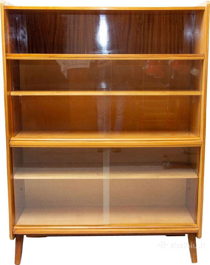 Midcentury Modern vintažinė knygų sekcija - nuotraukos Nr. 2
