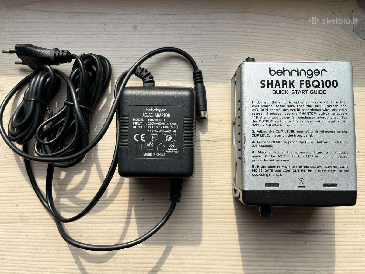 Behringer Shark Fbq100 procesorius - nuotraukos Nr. 2