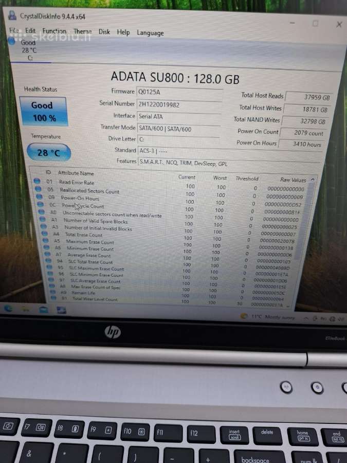 Hp elitebook 8570p - nuotraukos Nr. 7
