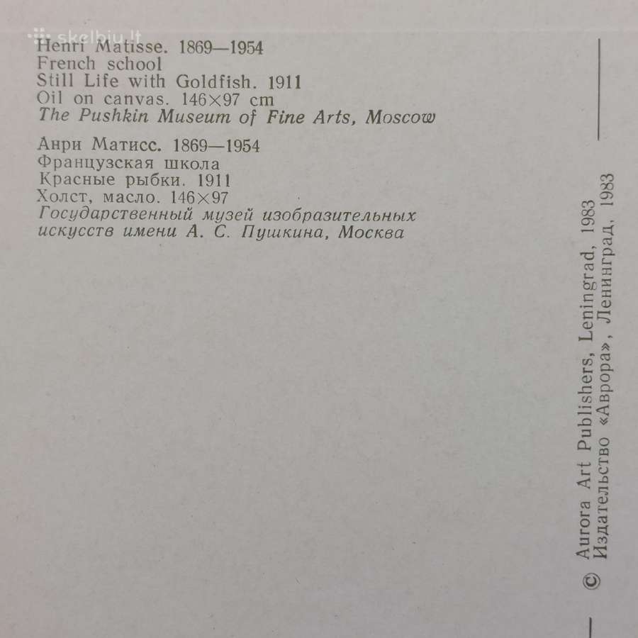 Atvirukai - the Pushkin art museum of fine art - nuotraukos Nr. 17