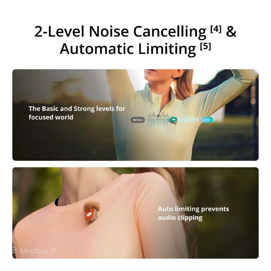 Dji Mic Mini 2 kaina 59€ Mikrofonai Naujiena - nuotraukos Nr. 8
