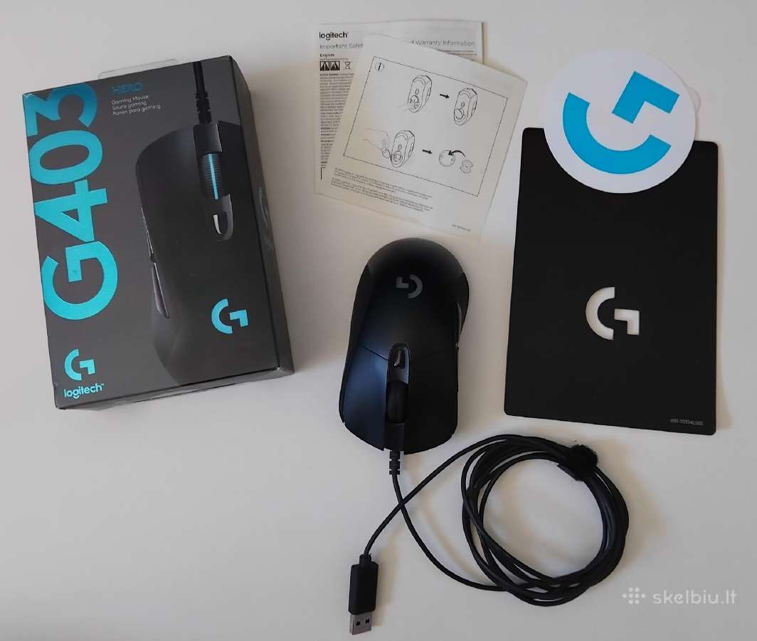 Logitech g403 Hero žaidimine kompiuterio pelė