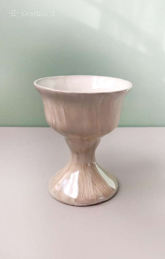 Keraminė žvakidė, 9,5cm aukštis - nuotraukos Nr. 4