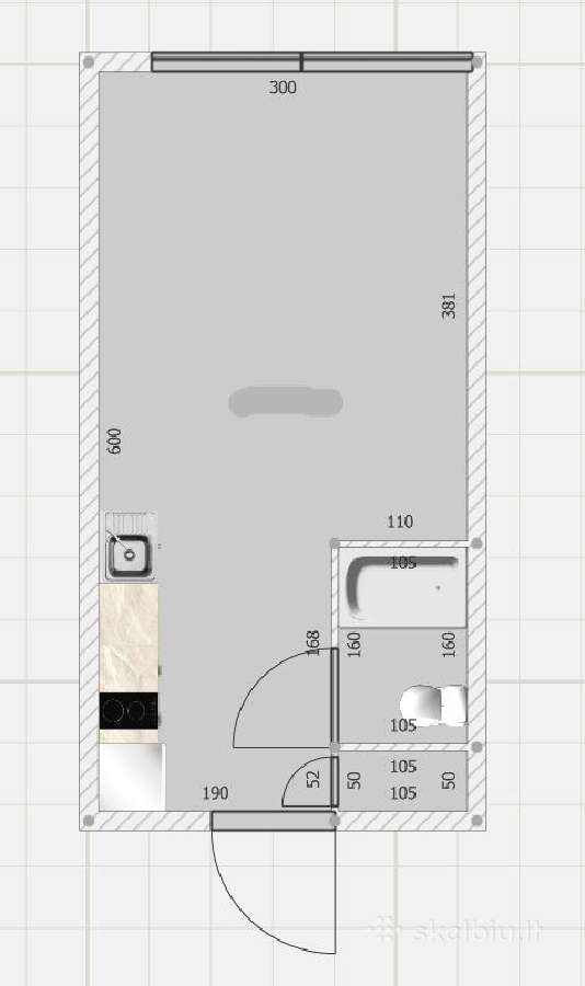 1 kamb mini butas-studija 2 aukste