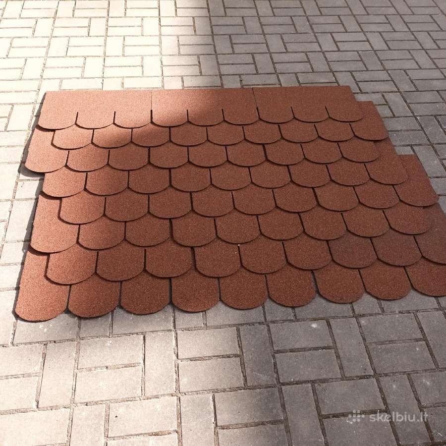 Stogo danga bitumines cerpeles, 5 mm storis