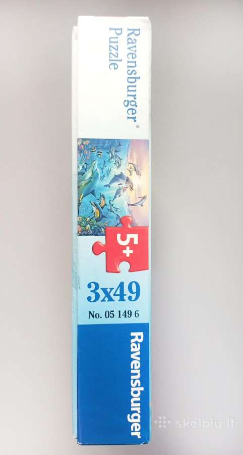 Dėlionė "Povandeninis gyvenimas" 3x49 det. +5m. Ra - nuotraukos Nr. 4