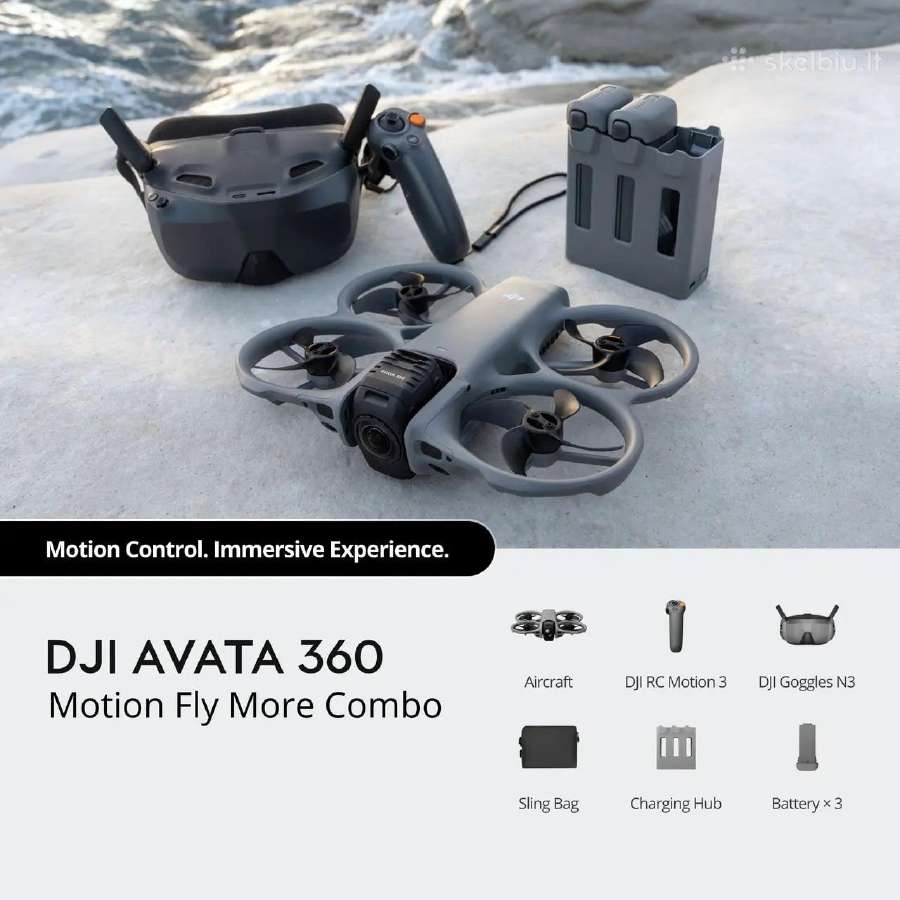 Dji Avata 360 Fly More Combo Rc2 Pultu Kaina 888 € - nuotraukos Nr. 10