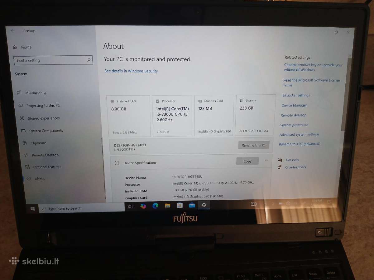 Fujitsu T937 - nuotraukos Nr. 7