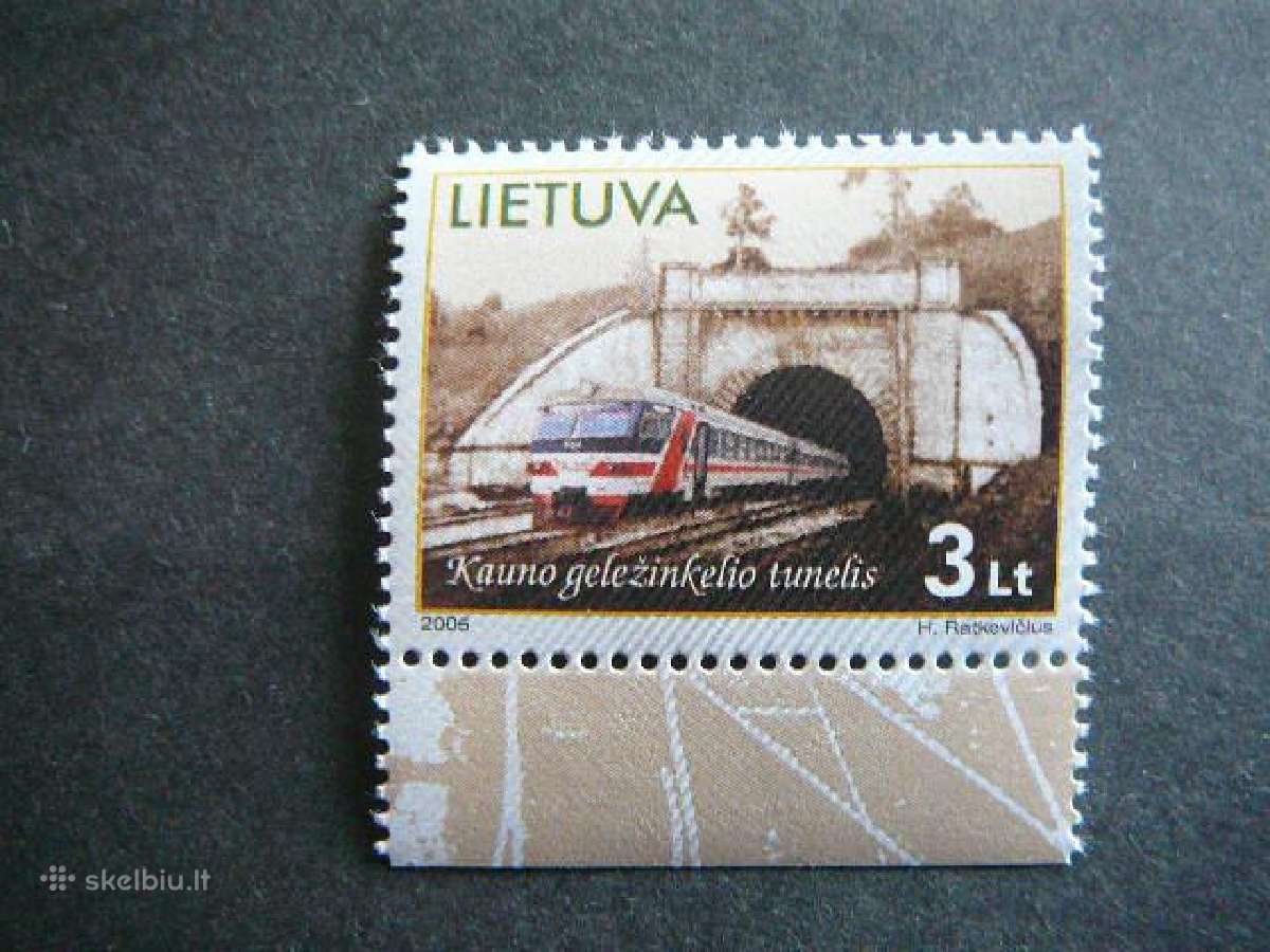 Lietuva 2005 Traukiniai Tunelis svarus lit875s