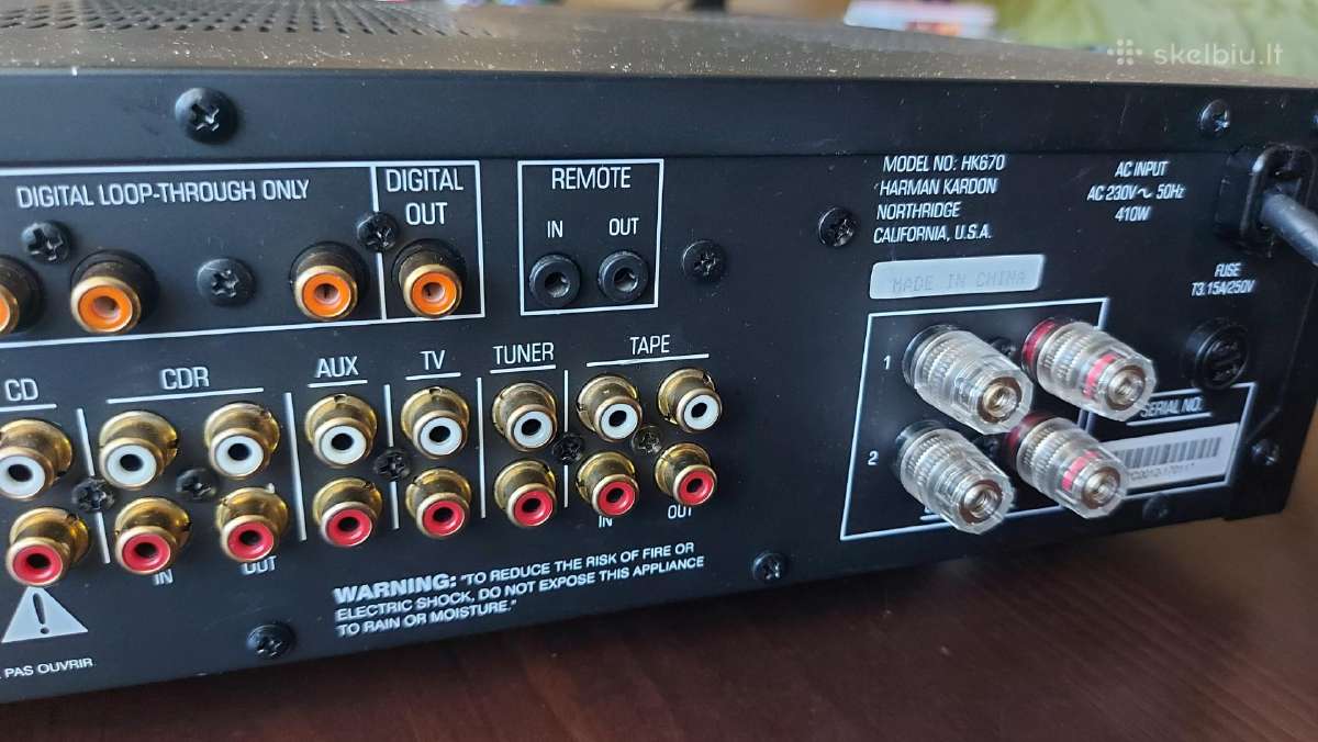 Stiprintuvas Harman Kardon Hk670 - nuotraukos Nr. 6