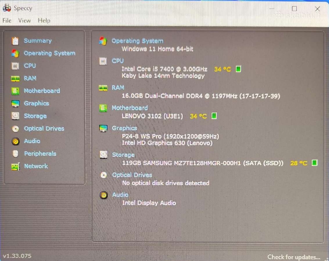 I5-7400/16gb/128gb SSD - nuotraukos Nr. 4