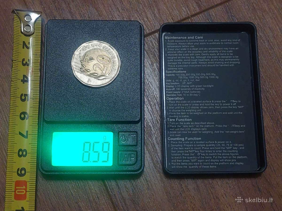 Juvelyrinės svarstyklės iki 500g