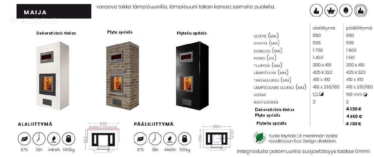 Krosnis „Maija Tiileri “ su balta orkaitė - nuotraukos Nr. 3