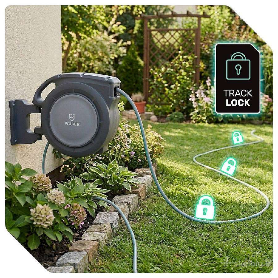 Automatinė sodo žarnos ritė 30 m 20 m+3m wuber - nuotraukos Nr. 3