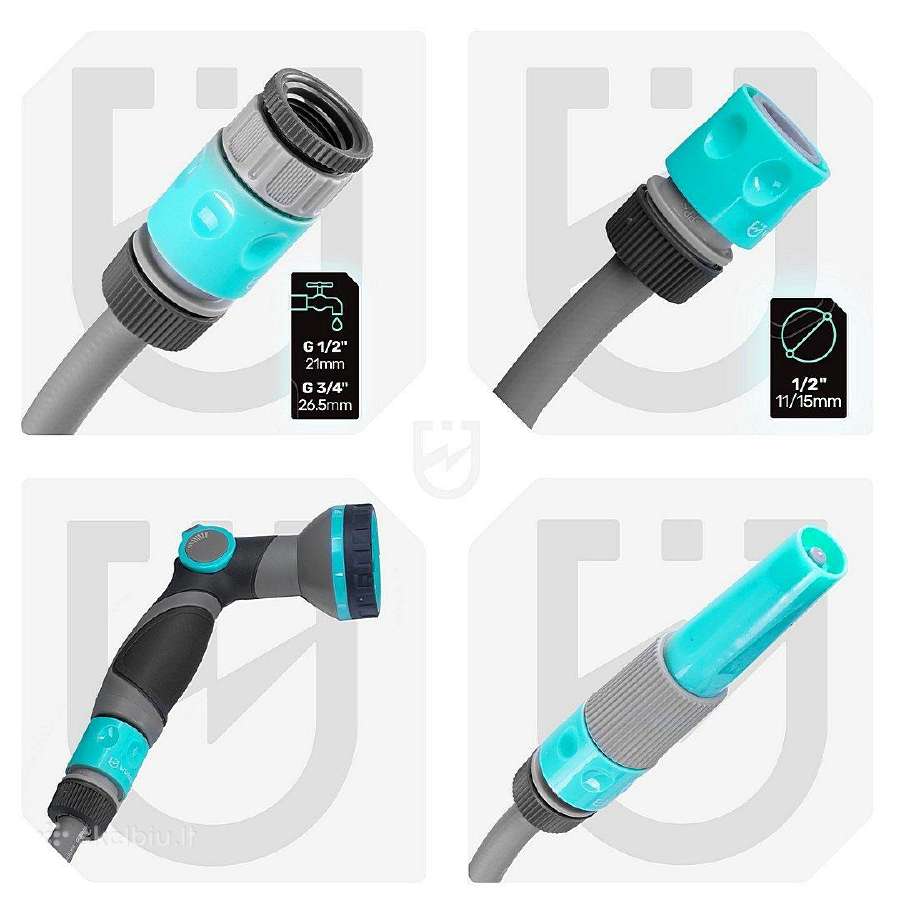 Automatinė sodo žarnos ritė 30 m 20 m+3m wuber - nuotraukos Nr. 5