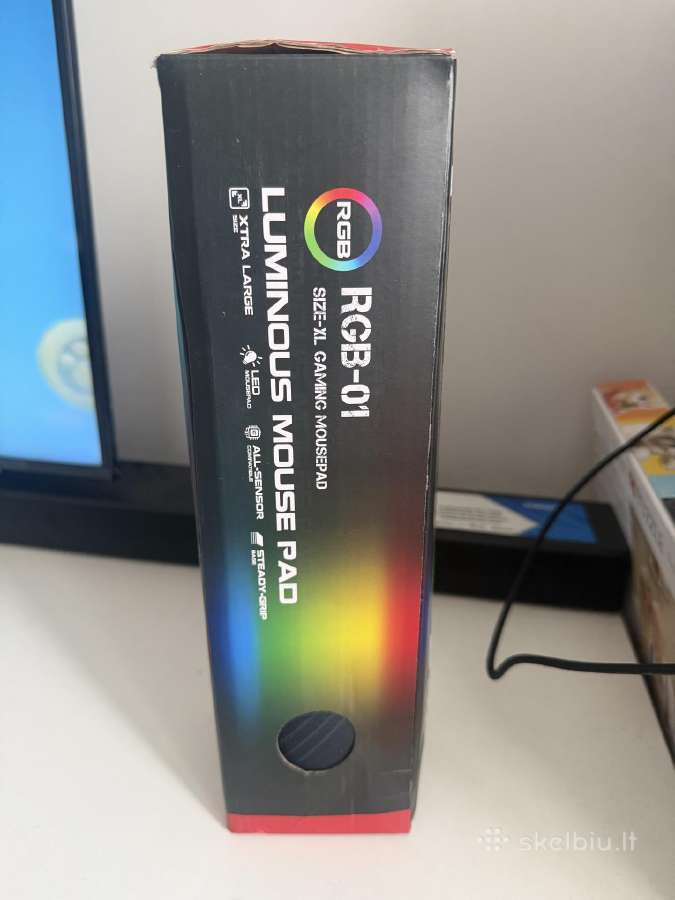Šviečiantis Rgb pelytės kilimėlis