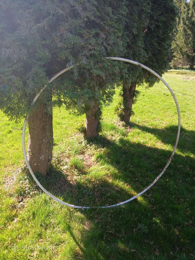 Didelis metalinis lankas, žiedas 140cm