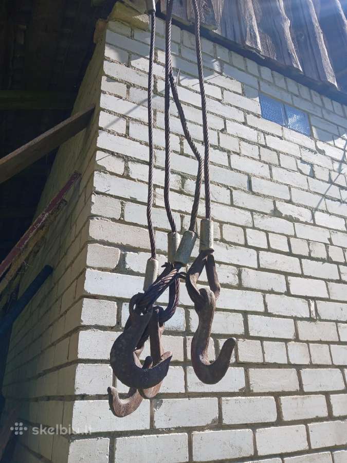 4 kėlimo kabliai su kilpomis