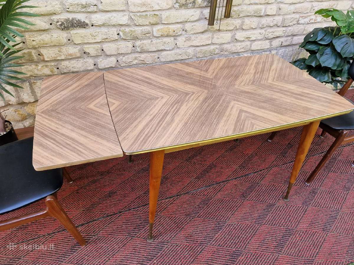 Vintažinis mid century stalas -transformeris