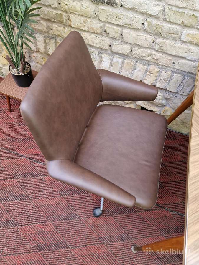 Vintažinė mid century autorinė darbo kėdė - nuotraukos Nr. 11