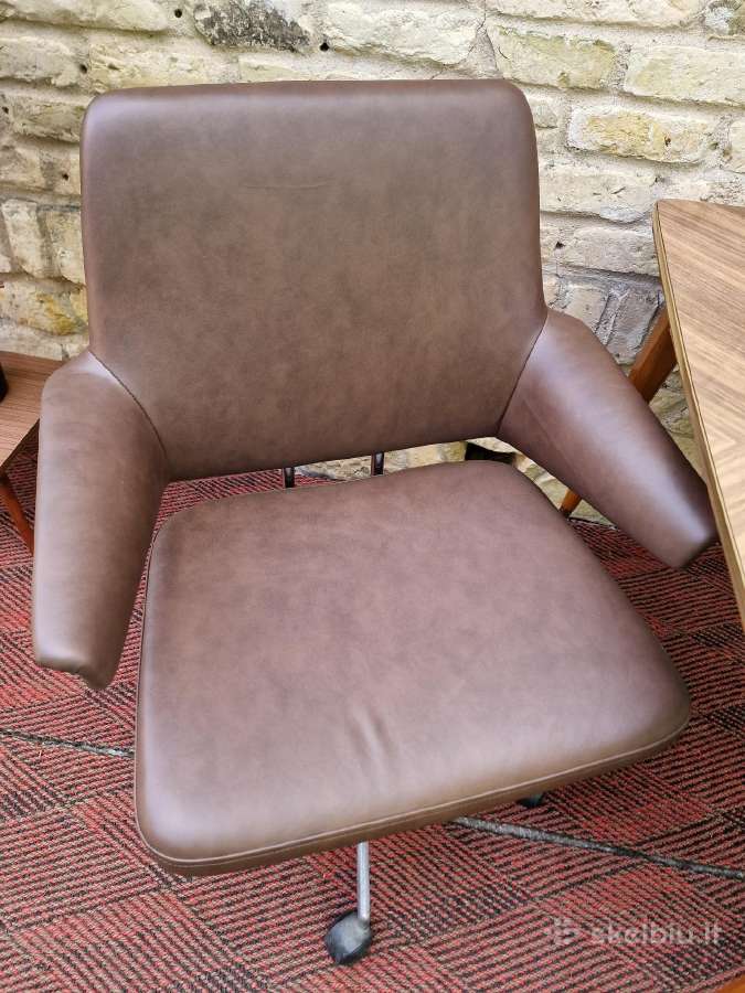 Vintažinė mid century autorinė darbo kėdė - nuotraukos Nr. 14