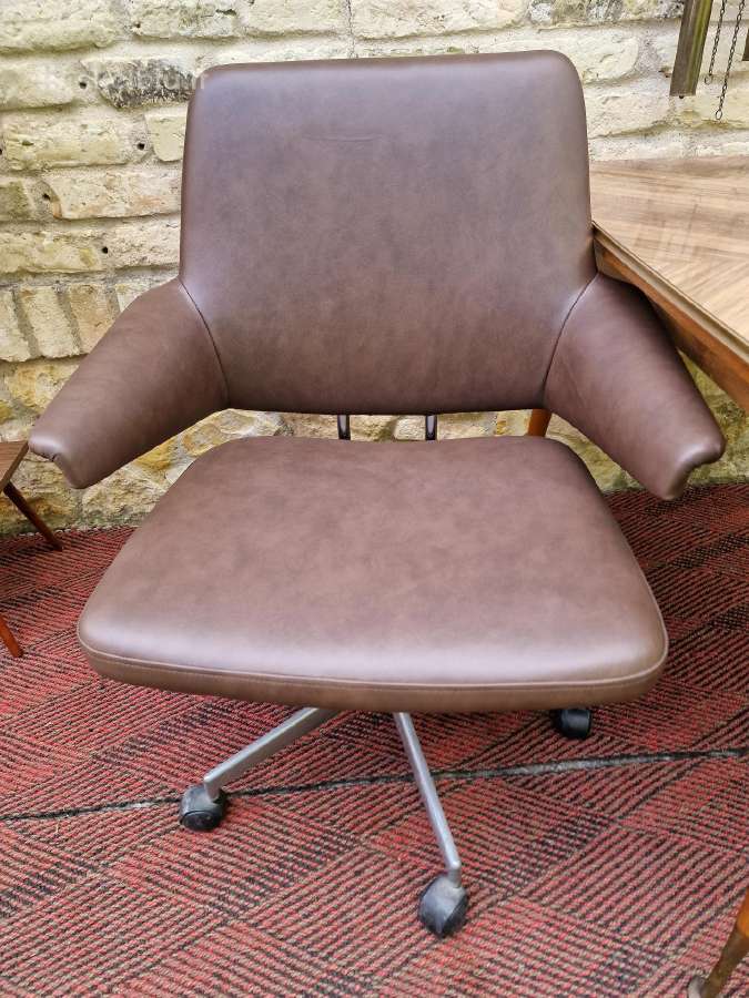 Vintažinė mid century autorinė darbo kėdė - nuotraukos Nr. 16
