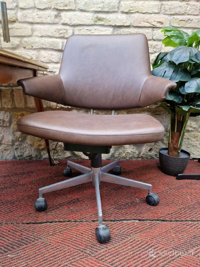 Vintažinė mid century autorinė darbo kėdė - nuotraukos Nr. 23