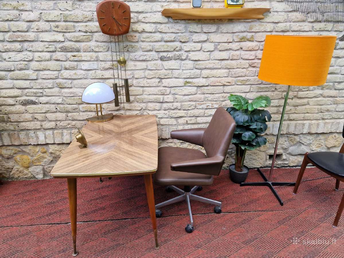 Vintažinė mid century autorinė darbo kėdė - nuotraukos Nr. 29